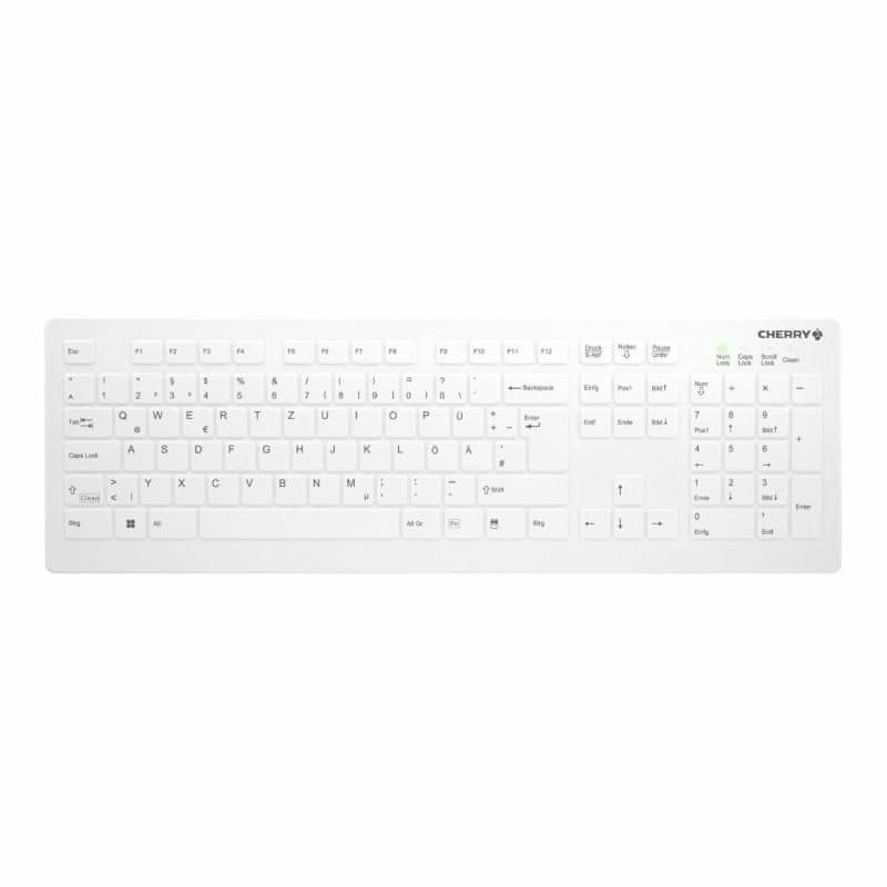 Tastiera medicale wireless RF QWERTZ (layout tedesco) bianco - Cherry AK-C8112