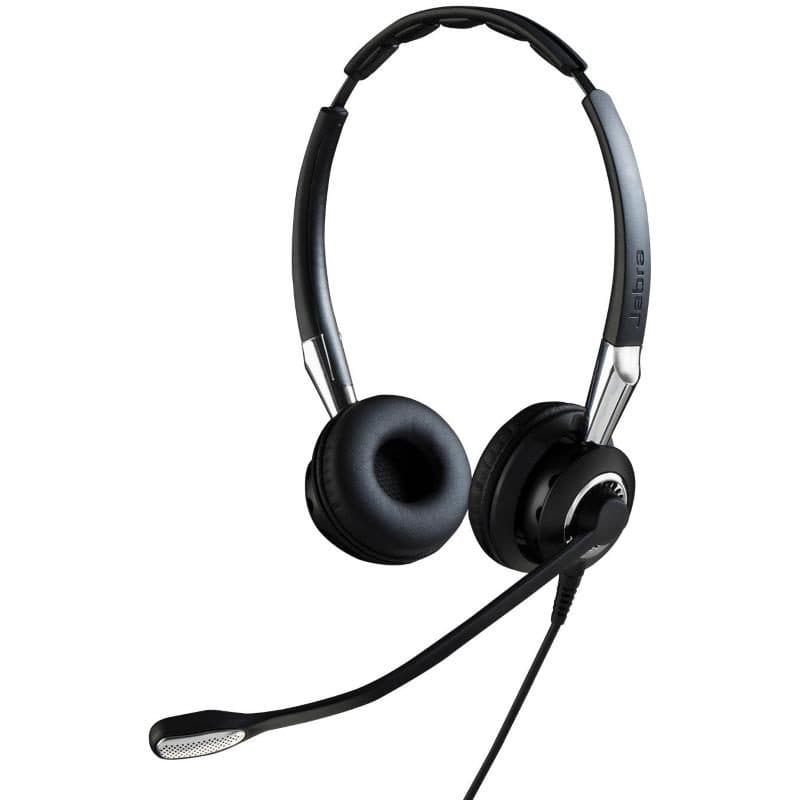 Cuffia cablata a padiglione per ufficio Bluetooth nero/argento - Jabra 2489-825-209