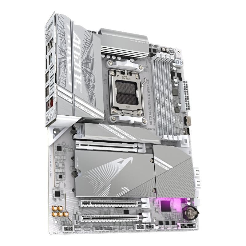 Scheda madre per CPU AMD Ryzen 9000 VRM digitale 16+2+2 fasi DDR5 fino a 8200MHz - Gigabyte X870 AORUS Elite WiFi7 ICE