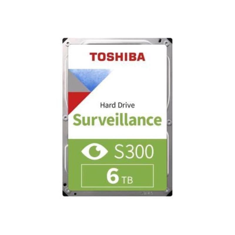 Hard disk interno 3.5 pollici 6TB SATA III per videosorveglianza buffer 256MB 5.400 rpm - Toshiba S300
