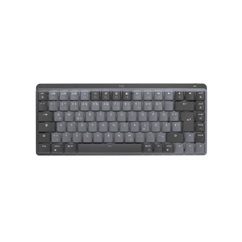 Tastiera meccanica wireless RF + Bluetooth QWERTZ (layout tedesco) grafite/grigio - Logitech MX Mechanical Mini