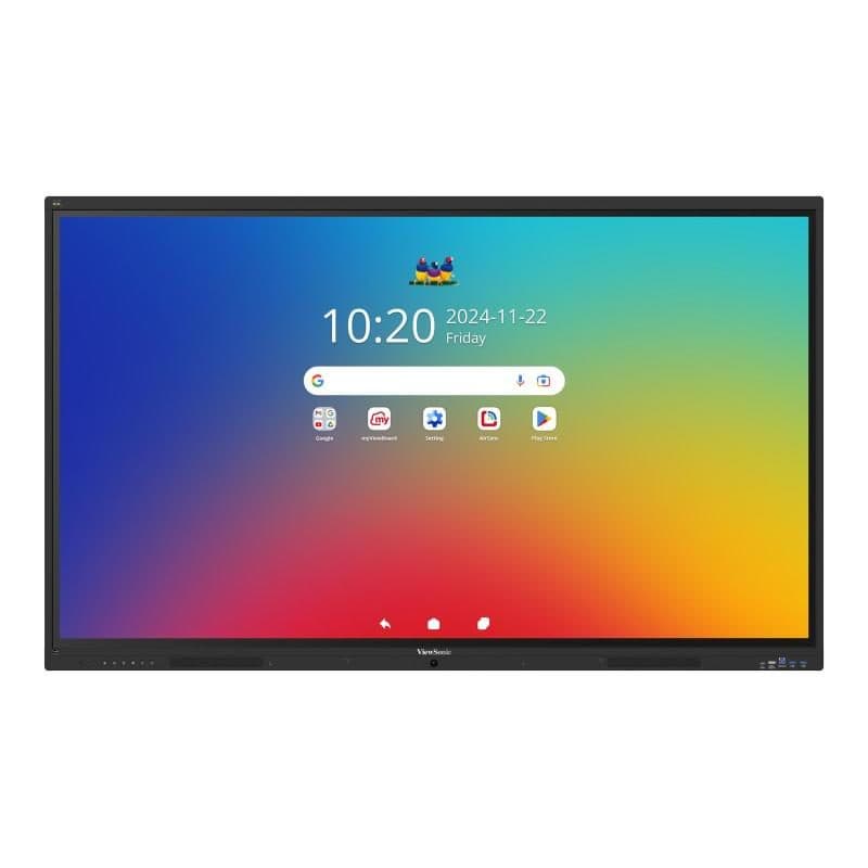 Monitor touch 65 pollici 64 tocchi 8GB RAM 128GB 450 nit HDMI out VGA Android 16 - ViewSonic