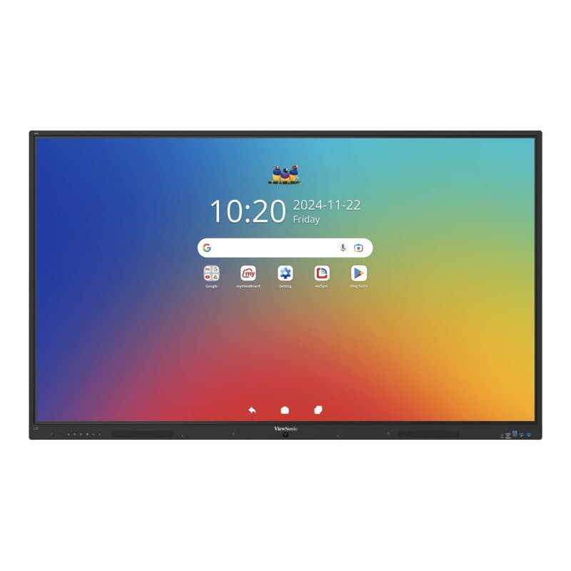 Monitor touch 86 pollici 64 tocchi 8GB RAM 128GB 350 nit HDMI out VGA Android 16 - ViewSonic