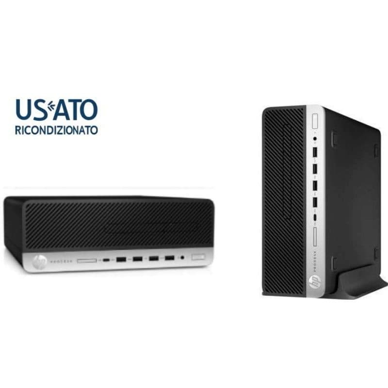 PC desktop SFF ricondizionato Core i3-8100T 8GB RAM 256GB Windows 11 Pro - PC Reset 600 G4