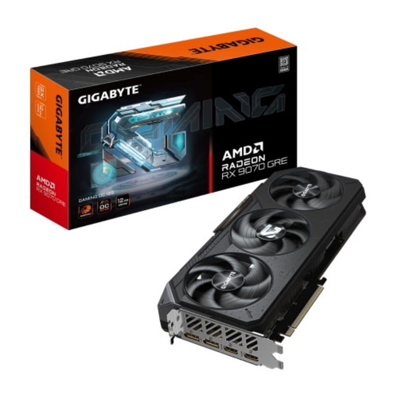 Scheda video Radeon RX 9070 GRE 12GB GDDR6 2 HDMI 2 DisplayPort PCI Express 5.0 16x - Gigabyte Gaming OC 12G