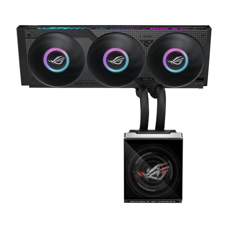 Raffreddatore a liquido per CPU 360 ARGB con display LCD Intel 1851/1700 AMD AM5/AM4 - ASUS ROG Strix SLC IV