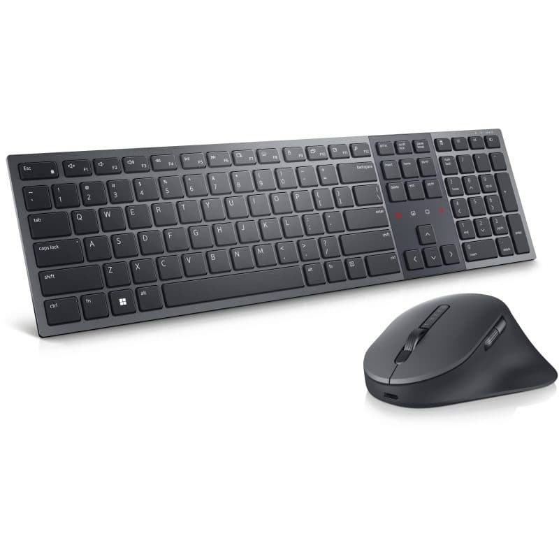 Tastiera e mouse wireless RF + Bluetooth QWERTZ (layout tedesco) grafite - Dell KM900