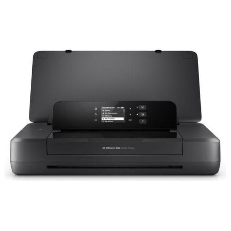 Stampante portatile inkjet a colori formato max A4 10 ppm 1.200 dpi nero - HP OfficeJet 200