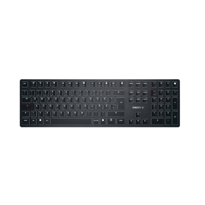 Tastiera USB + RF wireless + Bluetooth QWERTZ (layout tedesco) nero - Cherry KW X ULP