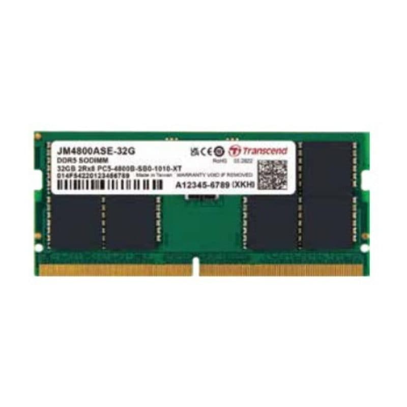 Memoria RAM 32GB (1x32GB) DDR5 4800MHz - Transcend JetMemory JM4800ASE-32G