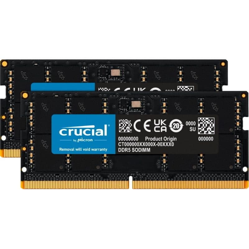 Kit memoria RAM 64GB (2 x 32GB) DDR5 4800MHz - Crucial CT2K32G48C40S5