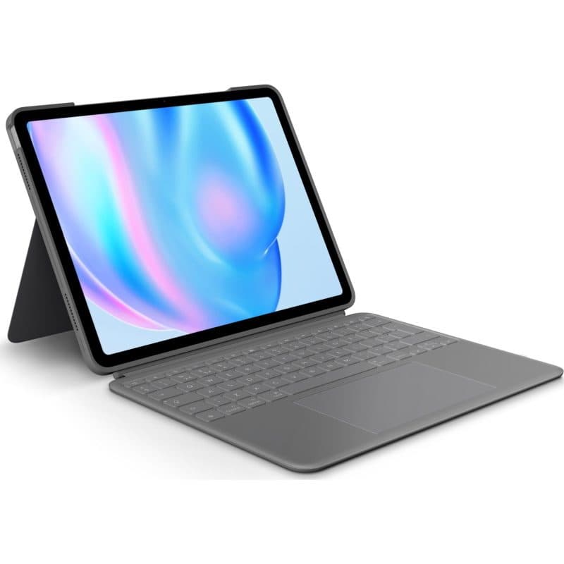 Tastiera QWERTY (layout inglese UK) con Smart Connector grigio - Logitech Combo Touch
