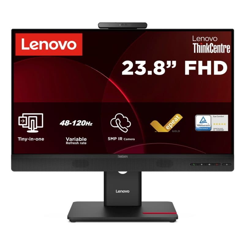 Monitor 23.8 pollici Full HD IPS 16:9 4 ms 250 cd/m² webcam VESA nero - Lenovo ThinkCentre TIO24 13LAGAT6EU