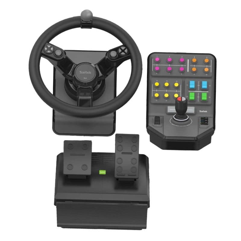 Bundle sterzo e pedali analogico/digitale per PC USB 2.0 nero - Logitech G Heavy Equipment Bundle