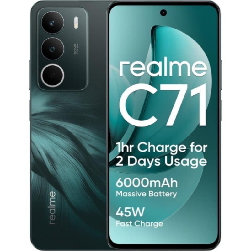 Smartphone 4G LTE dual SIM 6.67 pollici octa core 8GB RAM 256GB Forest Owl - Realme C71
