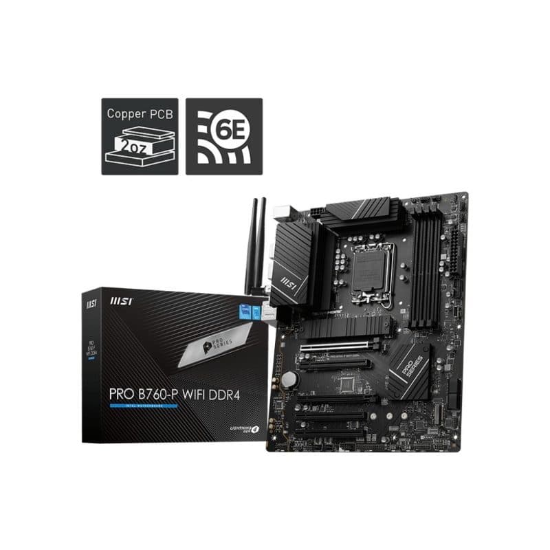 Scheda madre LGA 1700 ATX DDR4 Wi-Fi - MSI PRO B760-P WIFI