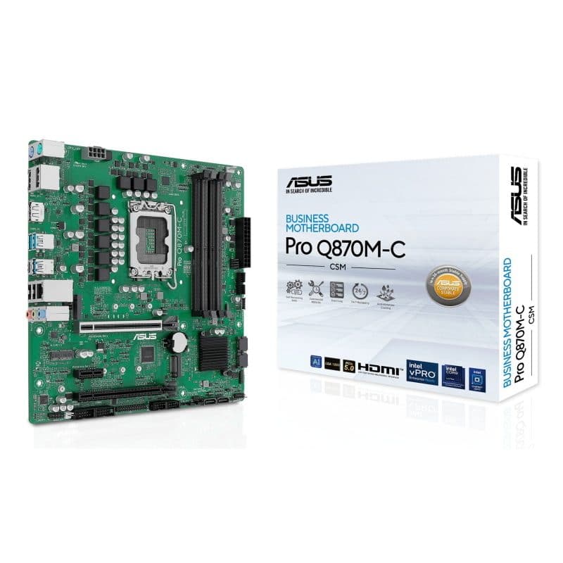Scheda madre Intel Q870 LGA 1851 (socket V1) micro ATX - ASUS PRO Q870M-C-CSM