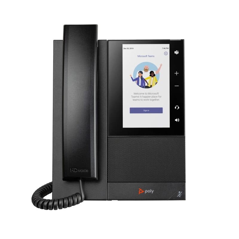 Telefono multimediale aziendale per Microsoft Teams con PoE - Poly CCX 505