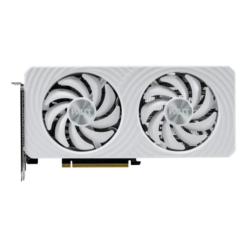 Scheda video GeForce RTX 5060 Ti 16GB GDDR7 128 bit 7680 x 4320 pixel PCI Express 5.0 - Palit White OC