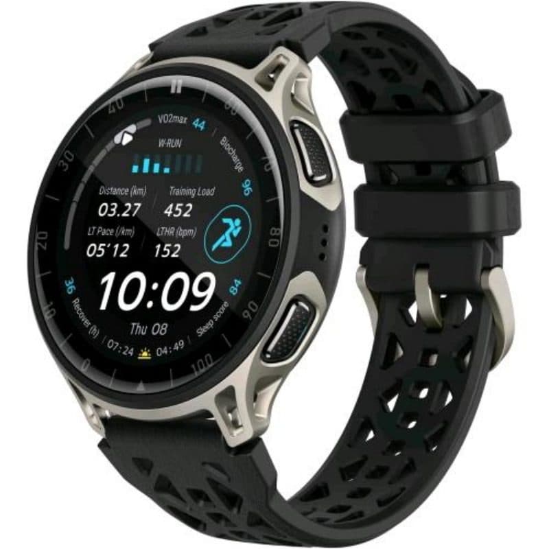 Smartwatch 48 mm AMOLED 1.32 vetro zaffiro GPS running NFC mappe offline 5 ATM 170+ sport titanio - Amazfit Cheetah 2 Pro