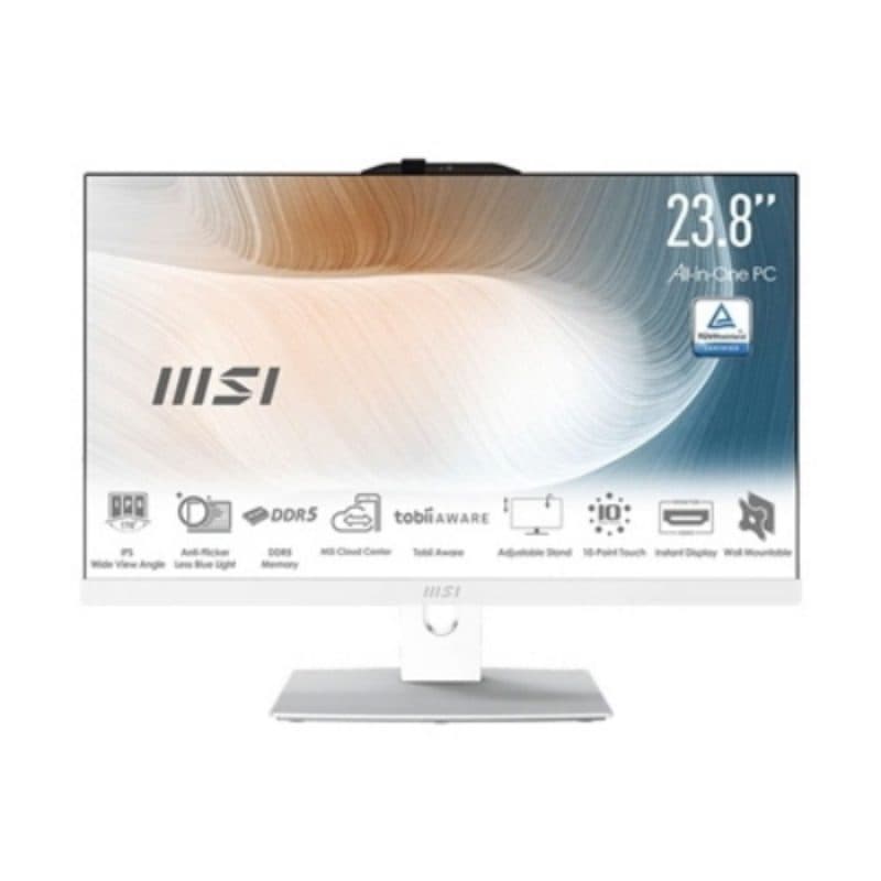 PC All-in-One 23,8 pollici touch Intel Core 5 120U 16GB SSD 512GB Windows 11 Pro bianco - MSI