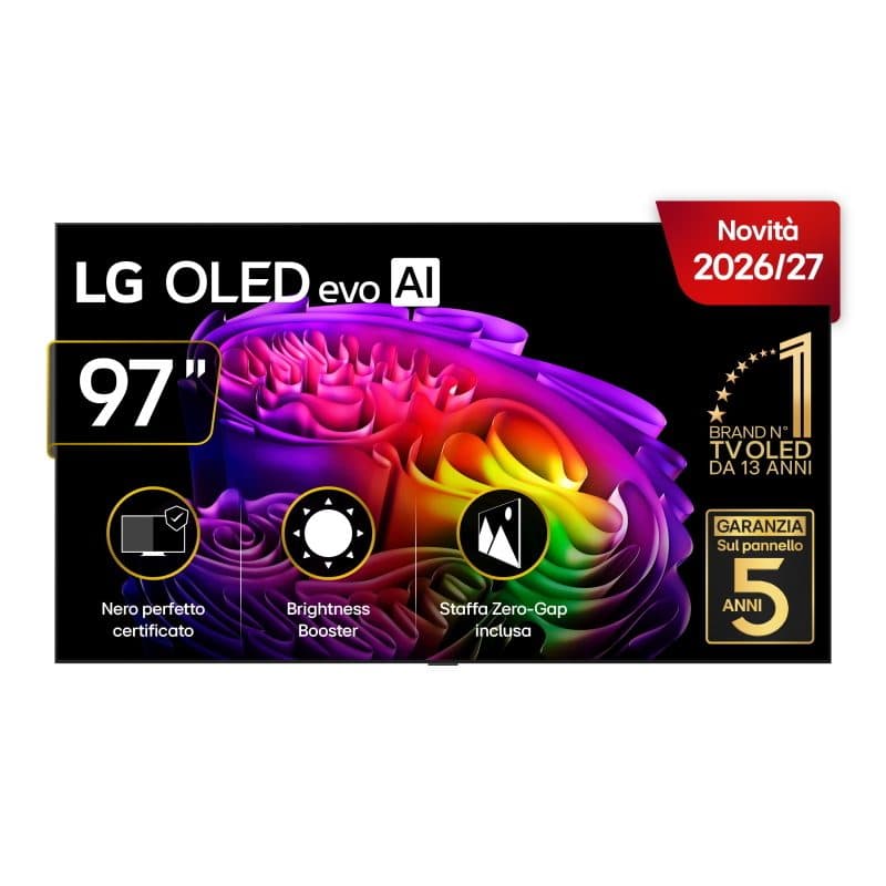 TV 97 pollici OLED 4K UHD webOS 26 - LG OLED G6 Wall