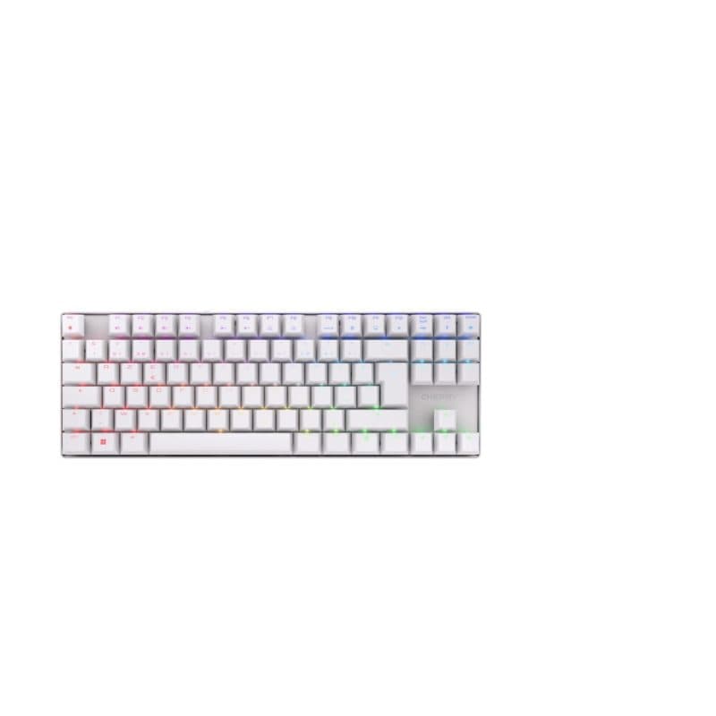 Tastiera gaming TKL wireless RGB RF e Bluetooth layout AZERTY francese bianco - Cherry MX 8.2