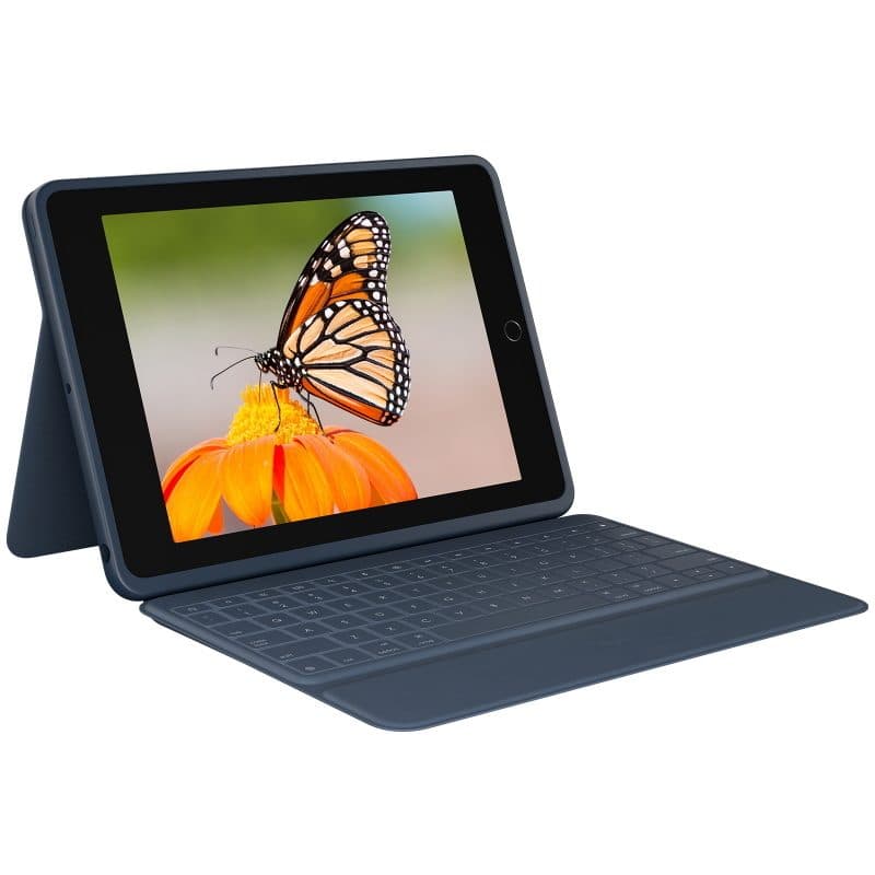 Tastiera con custodia folio Apple Smart Connector Classic Blue per Apple iPad 10.2 pollici - Logitech Rugged Combo 3