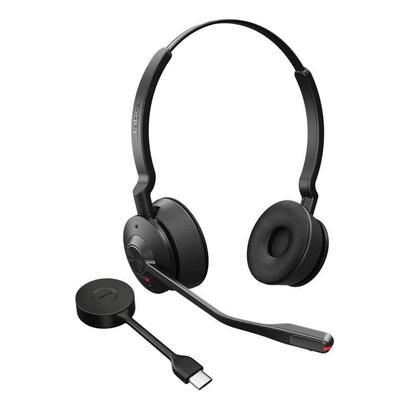 Cuffie wireless a padiglione per ufficio nero - Jabra Engage 55 SE