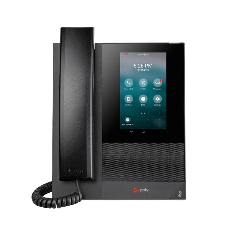 Telefono multimediale aziendale con Open SIP e PoE - Poly CCX 400