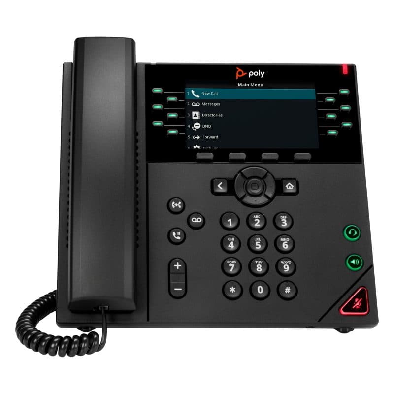 Telefono IP a 12 linee con PoE - Poly VVX 450