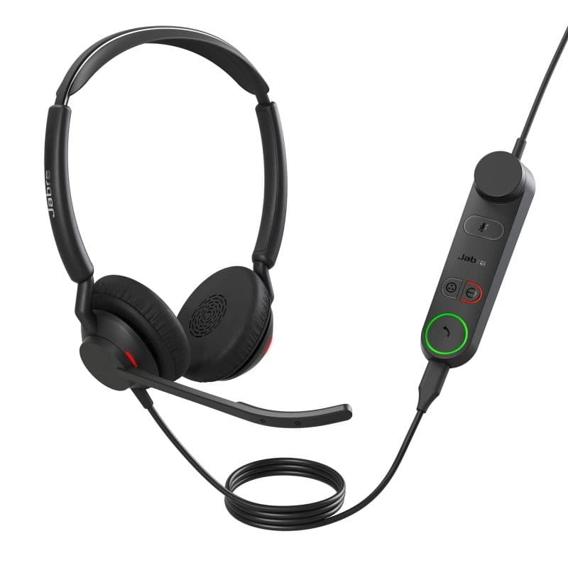 Cuffia headset cablata a padiglione per ufficio USB tipo A nero - Jabra 5099-299-2219