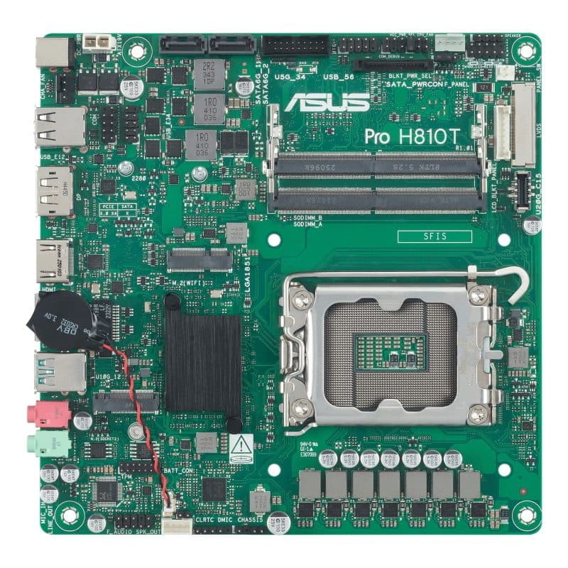 Scheda madre Intel H810 LGA 1851 (socket V1) mini-ITX - ASUS PRO H810T-CSM