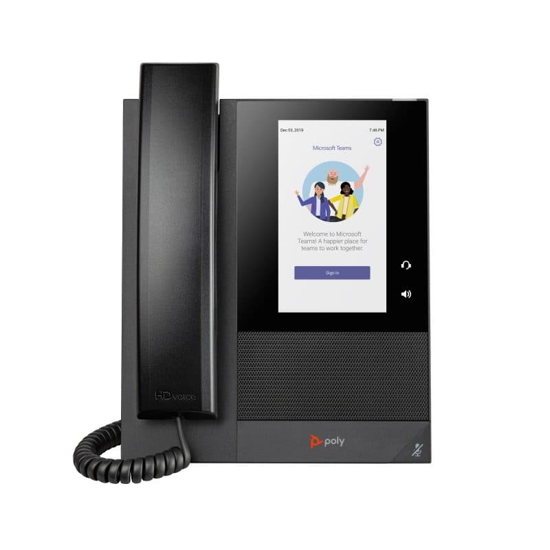 Telefono multimediale aziendale per Microsoft Teams con PoE - Poly CCX 400