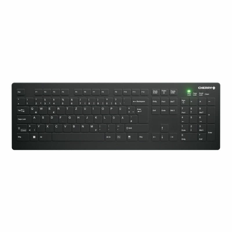 Tastiera RF wireless layout QWERTZ tedesco nero - Cherry AK-C8112