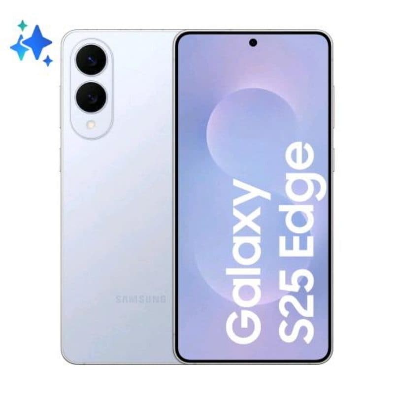 Smartphone 5G dual SIM 6.7 pollici octa core 12GB RAM 512GB Titanium Icyblue - Samsung Galaxy S25 Edge S937