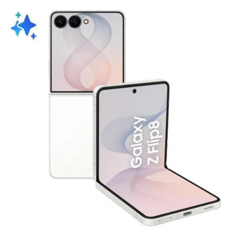 Smartphone 5G dual SIM 6.9 pollici octa core 12GB RAM 256GB Cream Wind3 - Samsung Galaxy Z Flip8 F776