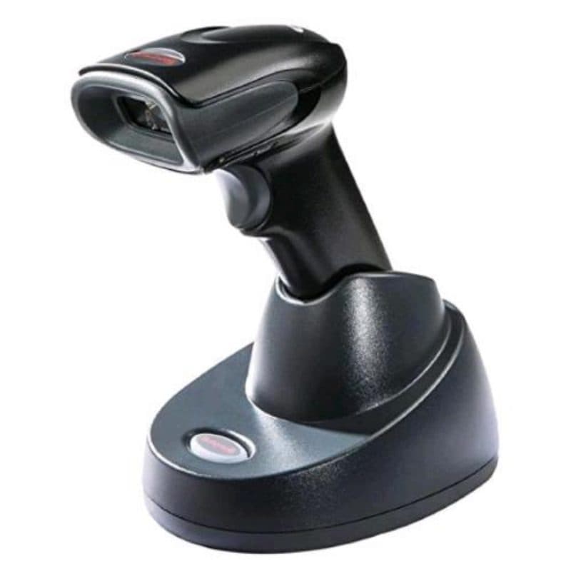 Lettore di codici a barre portatile 1D/2D LED cordless con cavo USB e base di ricarica nero - Honeywell Voyager XP 1472g