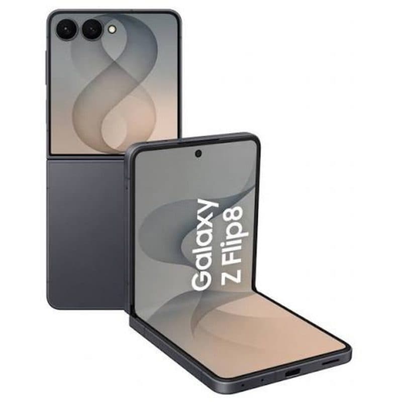 Smartphone 5G dual SIM 6.9 pollici octa core 12GB RAM 256GB grafite TIM - Samsung Galaxy Z Flip8 F776