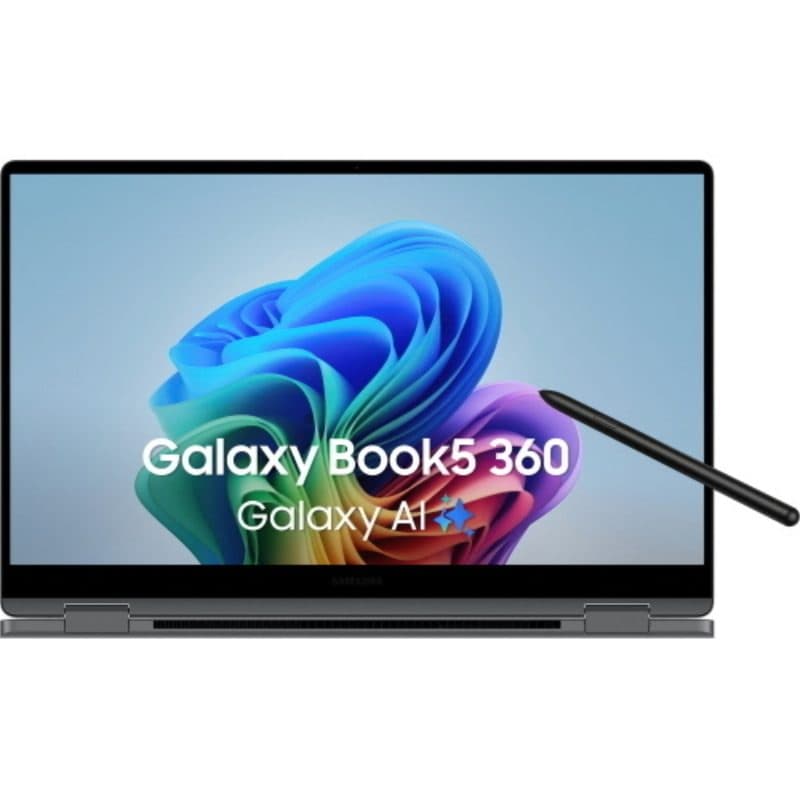 Notebook Copilot+ PC 15.6 pollici touch screen Core Ultra 7 256V 16GB SSD 512GB Windows 11 Pro grigio - Samsung Galaxy Book5 360