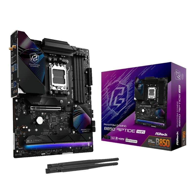 Scheda madre ATX socket AM5 chipset AMD B850 USB-C 3.2 Gen 2x2 - ASRock Phantom Gaming B850 Riptide WiFi