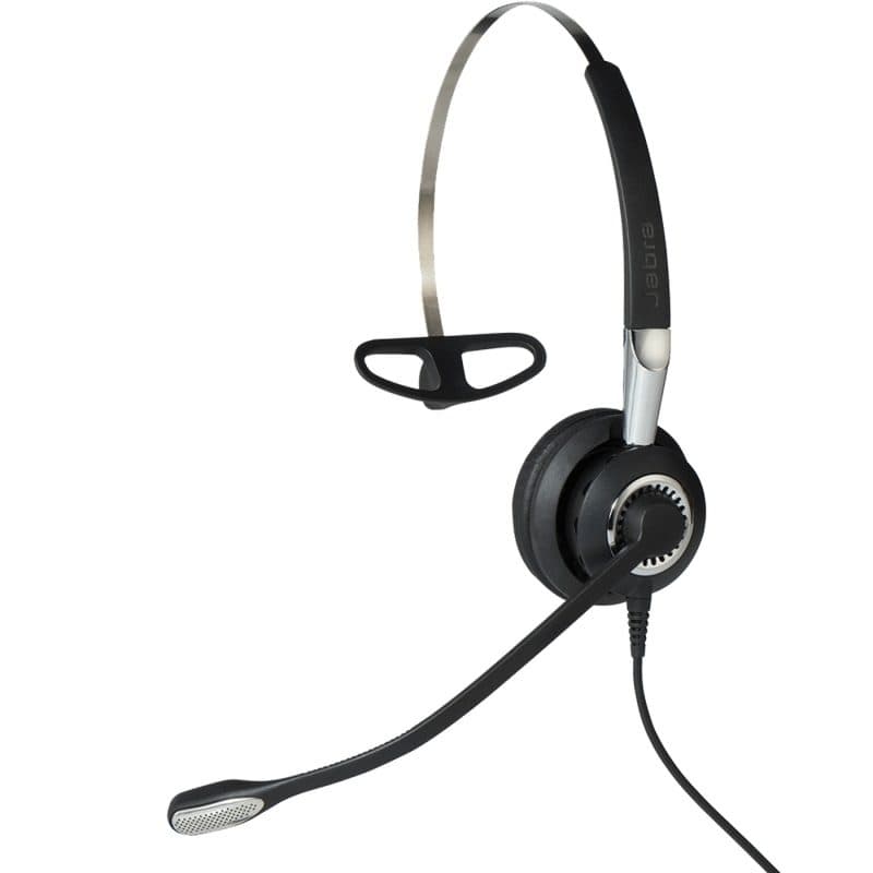Cuffia cablata passanuca, a clip e a padiglione per ufficio nero/argento - Jabra 2406-720-209