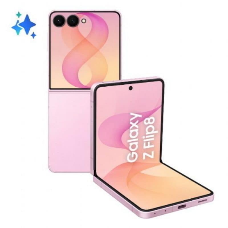 Smartphone 5G dual SIM 6,9 pollici octa core 512GB RAM 12GB rosa - Samsung Galaxy Z Flip8 F776