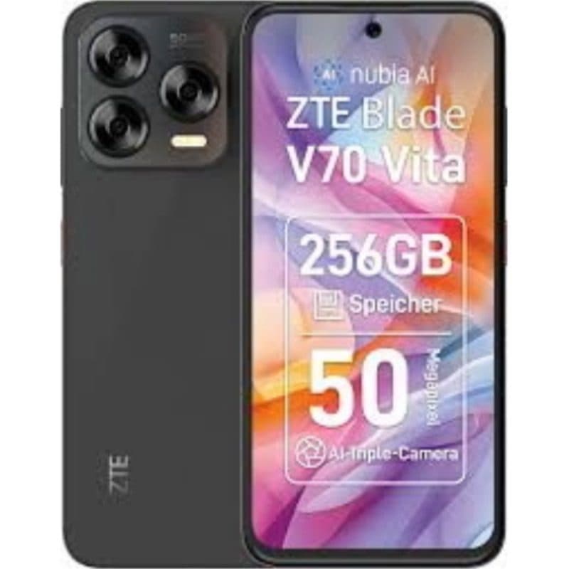 Smartphone 4G LTE dual SIM 6,7 pollici octa core 256GB RAM 4GB grigio - ZTE Blade V70 Vita