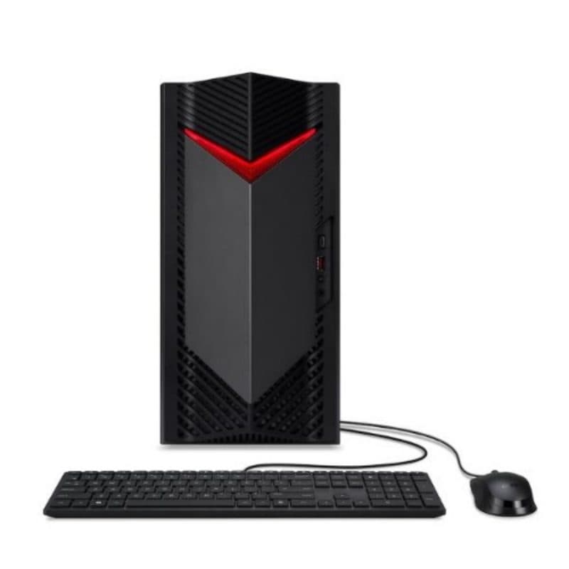 PC tower Intel Core Ultra 7 265F 16GB SSD 1TB GeForce RTX 5050 8GB Windows 11 Home con tastiera e mouse - Acer Nitro 50 N50-660