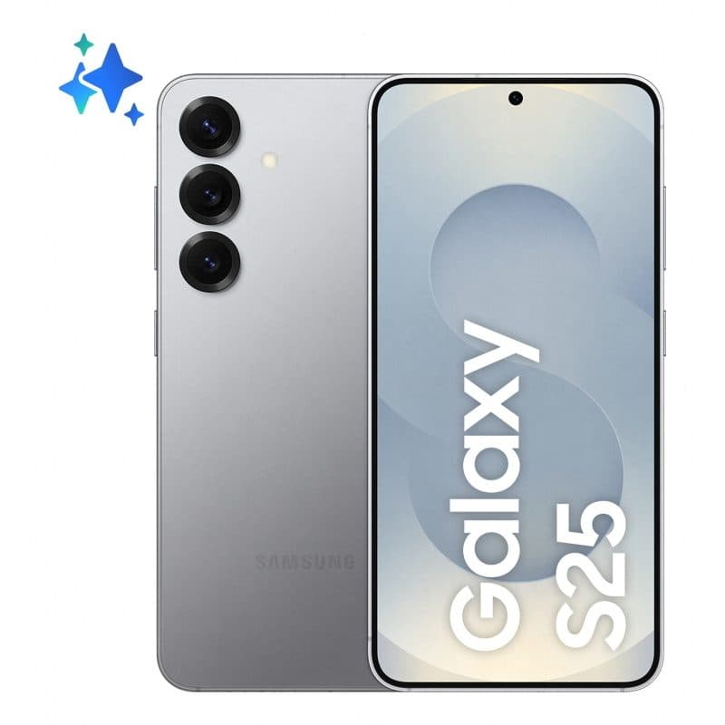 Smartphone 5G dual SIM 6,2 pollici Android 15 12GB RAM 128GB 4000 mAh USB-C argento - Samsung Galaxy S25