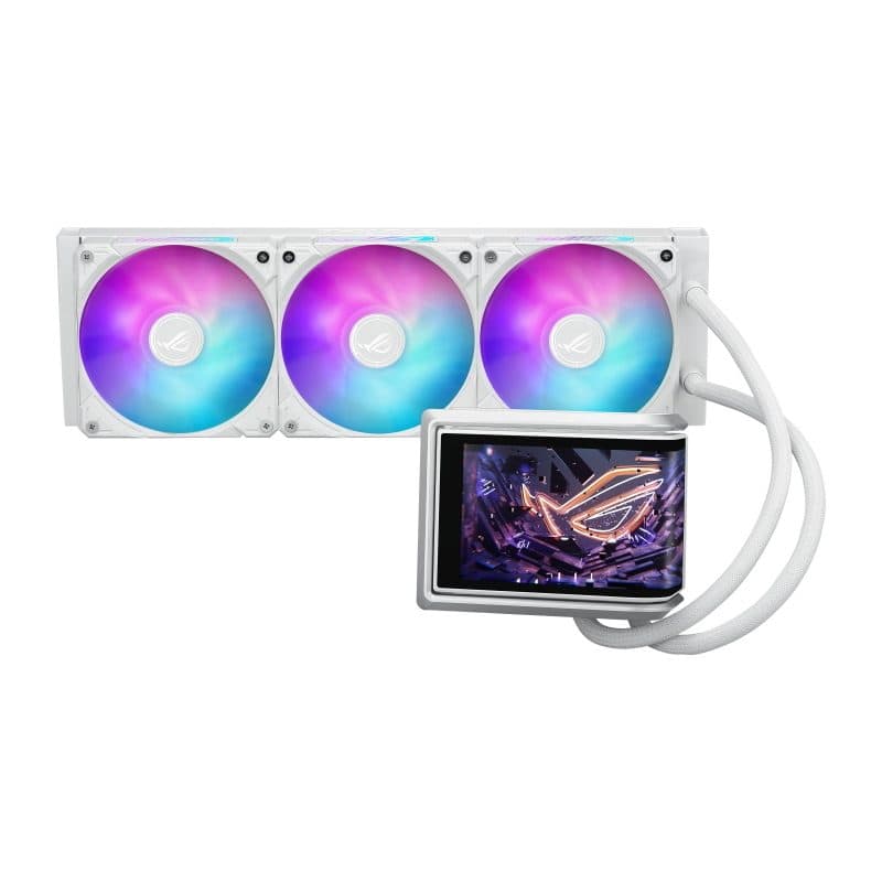Raffreddatore a liquido all-in-one per processore 12 cm bianco - ASUS ROG Ryuo IV 360 ARGB
