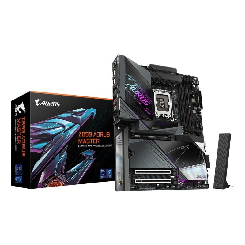 Scheda madre per CPU Intel Core Ultra (serie 2) VRM a 18+1+2 fasi DDR5 fino a 9500 MHz OC - Gigabyte Z890 Aorus Master