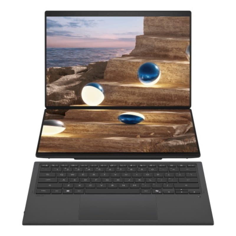 Notebook Copilot+ PC 14 pollici OLED 3K touch Core Ultra 9 386H 32GB SSD 1TB grigio - ASUS ZenBook Duo UX8407AA-SN101W