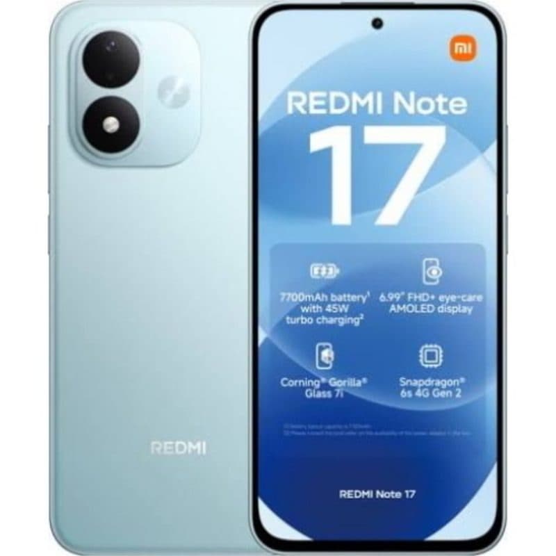 Smartphone 4G LTE dual SIM 6,99 pollici octa core 256GB RAM 6GB Sky Teal - Xiaomi Redmi Note 17